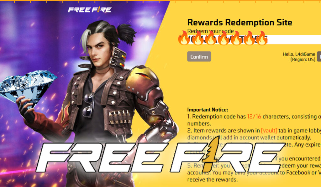 C贸digos de Free Fire que funcionan